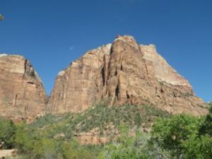 The canyon walls soared high above us.