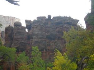 Interesting rock formation nearing Springdale.