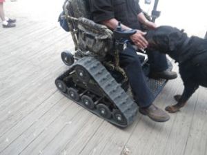 Impressive wheelchair!