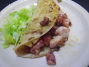 in Japanese, this would be a tako taco! :)