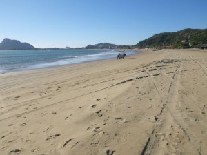 There was a bit of a drop off on the beach today.