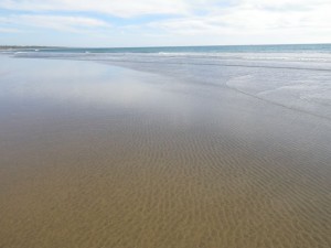 The beach is so pretty at low tide.