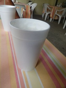 This cup held TWO 355mL beers.