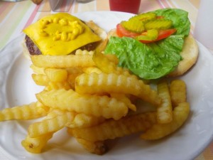 Meh fries and a burger worth going all the way to the Golden Zone for!!!