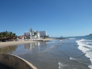 Low tide, looking south.