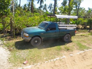 This truck is just like mine. It once passed me on The Road and the driver yelled out 'Hola, gemela' (Hi, twin)!