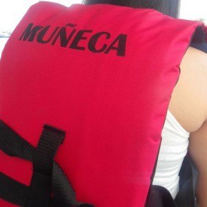 All the pangas now have these brand new life jackets with their names on them.