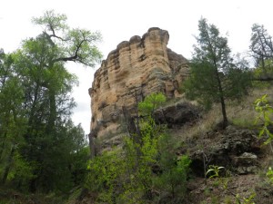 The cliffs in the area all look like they were carved by people.