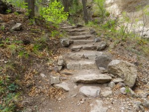 More stairs.