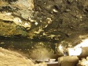 The soot stained ceiling dates back thousands of years, to well before the Mogollon people.