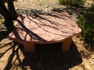 Interesting bench/table.