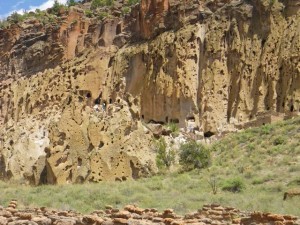 Looking to the cliff dwellings.