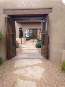 Entrance into the sculpture garden.