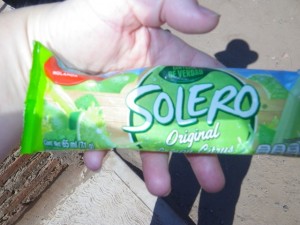 I paused to get a $10 Solero bar, which is a high end fruit juice popsicle. This one was lime. Very refreshing!